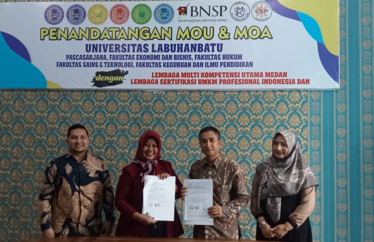 MoU & MoA Universitas Labuhanbatu dengan Lembaga Multi Kompetensi Utama Medan