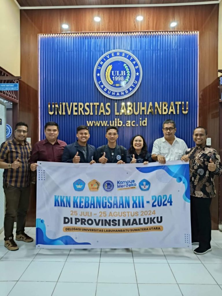 Rektor ULB Melepas 2 Orang Mahasiswa Mengikuti Kuliah Kerja Nyata (KKN) Kebangsaan di Provinsi Maluku 2024.