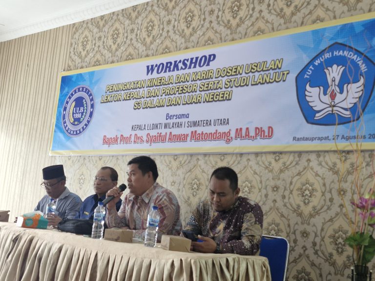 ULB Gelar Workshop Peningkatan Kinerja dan Karir Dosen, Usulan Lektor Kepala dan Profesor Serta Studi Lanjut S3 Dalam dan Luar Negeri