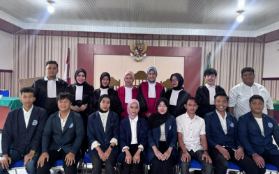 Mahasiswa/i Fakultas Hukum Semester VII ULB  Melaksanakan Peradilan Semu Tahun 2025