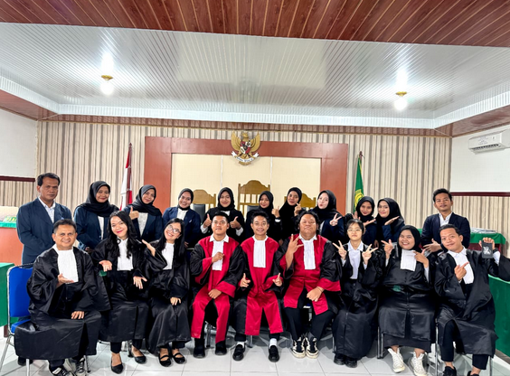 Mahasiswa Fakultas Hukum Jurusan Pidana Laksanakan Peradilan Semu Tahun 2025