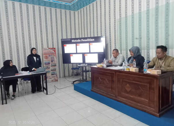 Sebanyak 9 (Sembilan) Mahasiswa Fakultas Hukum ULB Laksanakan Seminar Proposal Tahun 2026