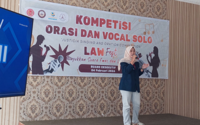 BEM Fakultas Hukum ULB Gelar Kompetisi Orasi dan Vocal Solo Jelang HUT Fak Hukum ULB Ke-XXVII 2026