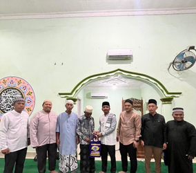 Universitas Labuhanbatu Laksanakan Safari Ramadhan ke Masjid Jami” Nurul Huda Desa Sidorukun, Aek Nabara