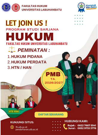 Penerimaan Mahasiswa Baru (PMB) Fakultas Hukum Universitas Labuhanbatu T.A 2026/2027