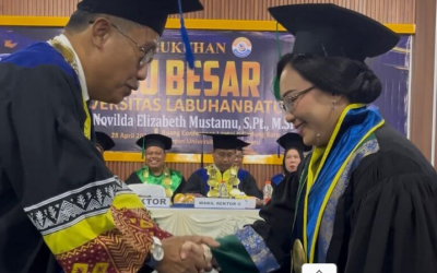 Universitas Labuhanbatu Mengukuhkan Guru Besar kepada Prof, Dr.Novilda Elizabeth Mustamu S,Pt.,M.Si