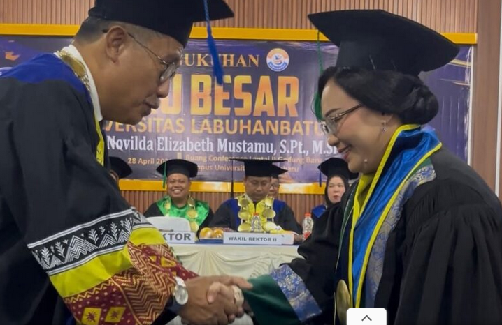 Universitas Labuhanbatu Mengukuhkan Guru Besar kepada Prof, Dr.Novilda Elizabeth Mustamu S,Pt.,M.Si