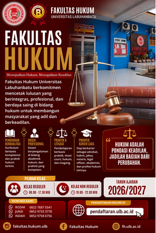 Fakultas Hukum Universitas Labuhanbatu Buka Penerimaan Mahasiswa Baru (PMB) T.A 2026/2027