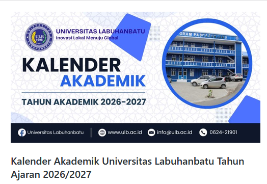 Kalender Akademik Universitas Labuhanbatu Tahun Ajaran 2026/2027