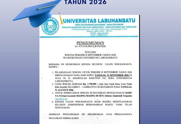Pengumuman Pelaksanaan Wisuda Periode II (dua) September Tahun 2026